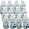 TimeMist Premium Metered Air Freshener Refills - Clean & Fresh - 7.1 oz (Case of 12) - 1042771 - Lasts Up To 30 Days and Neutralizes Tough Odors