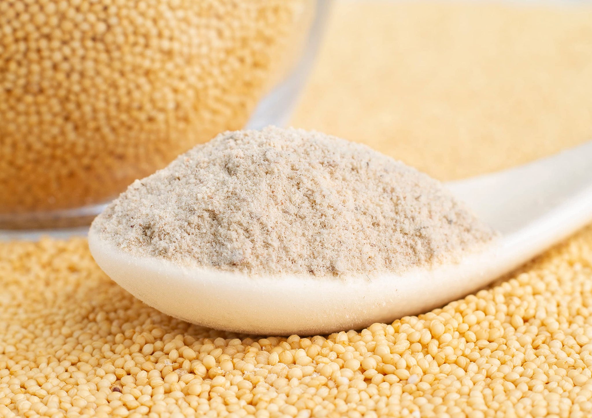 Food to Live Amaranth Flour, 8 Ounces Finely Milled Whole Grains, Vegan, Kosher, Bulk. High in Dietary Fiber and Plant-Based Protein. Great Wheat