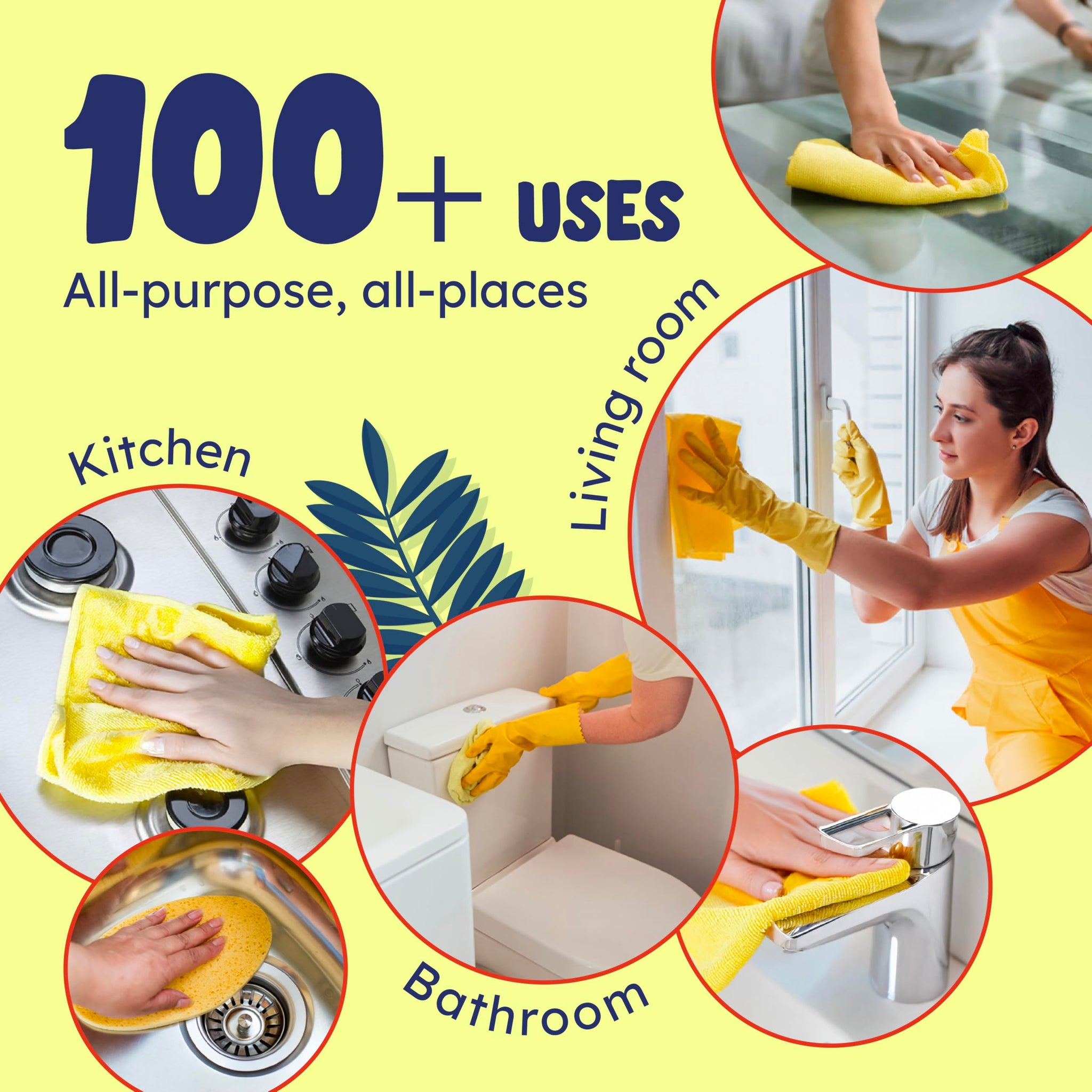 Originally Yellow Lemon Vinegar All Purpose Cleaning Spray | Distilled Cleaning Vinegar | Plant-Derived All Purpose Cleaner | Living Room, Bathroom