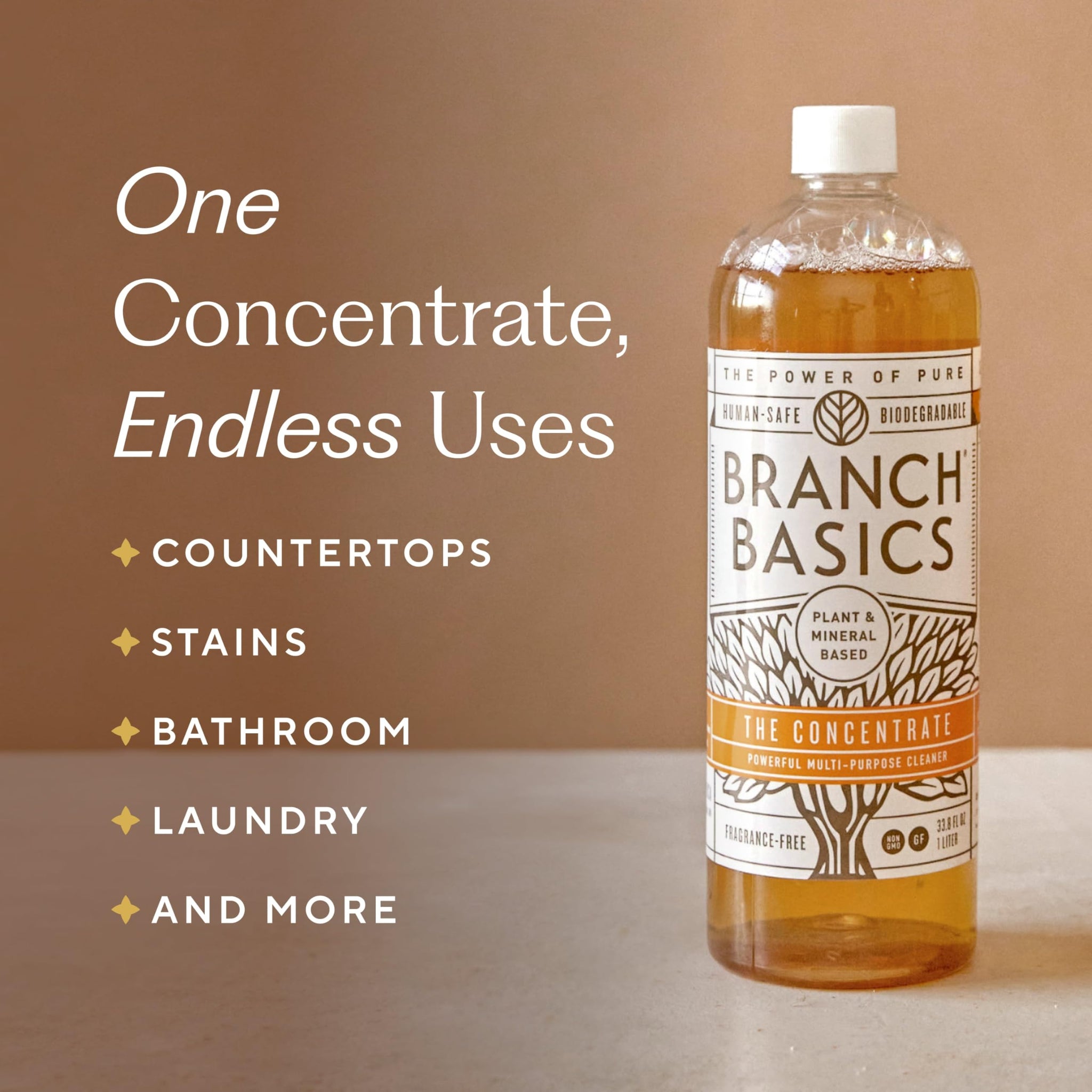 Branch Basics Concentrate (33.8 oz) + Oxygen Boost (4 lbs) | Multi-Surface All Purpose Cleaner Concentrate + Natural Stain Remover, Grout Cleaner |