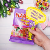 Haribo Easter Happy Chick Gummies, Spring Themed Gummy Candy, Shareable Bags, Fruit Flavored, 4 Ounces (Pack of 3)