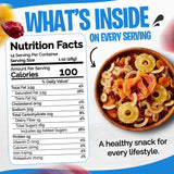 Tidbit Premium Trail Mix with Tropical Dried Papaya, Pineapple, Cranberries, Banana & Coconut Chips - Healthy Trail Mix Fruit Snack Mix for Natural