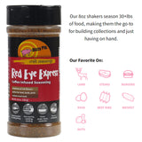 Dizzy Pig Red Eye Express Coffee-Infused Seasoning Rub (8oz Shaker) - Seasons 30+lbs of Food - Hand Made in the USA - MSG Free, Gluten Free