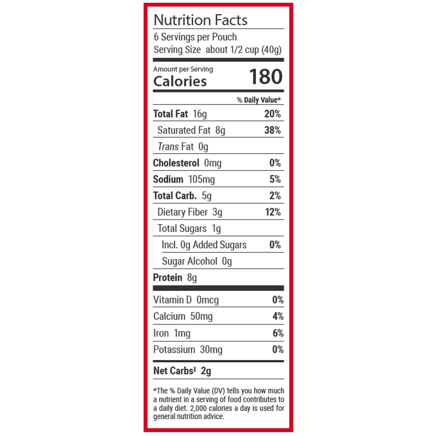 KE Keto Granola ~ Cinnamon Nut Crunch Seed & Nut Keto Cereal | 2g Net Carbs + 8g Protein | Sweetener Free, Sugar Free, Gluten Free, Egg Free | Organic