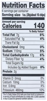 Uglies Snacks, Chips Potato Original Sea Salt, 6 Ounce