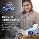 Clorox Fraganzia In-Wash Laundry Scent Booster Crystals, Ocean Scent Fragrance Beads for Clothes and Linens, Safe for All Fabrics and Colors, HE