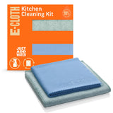 E-Cloth Kitchen Cleaning Kit, Premium Microfiber Cleaning Cloth with Scrubber, Ideal Cleaning Supplies for Kitchen Sinks and Dish Scrubber, 100 Wash