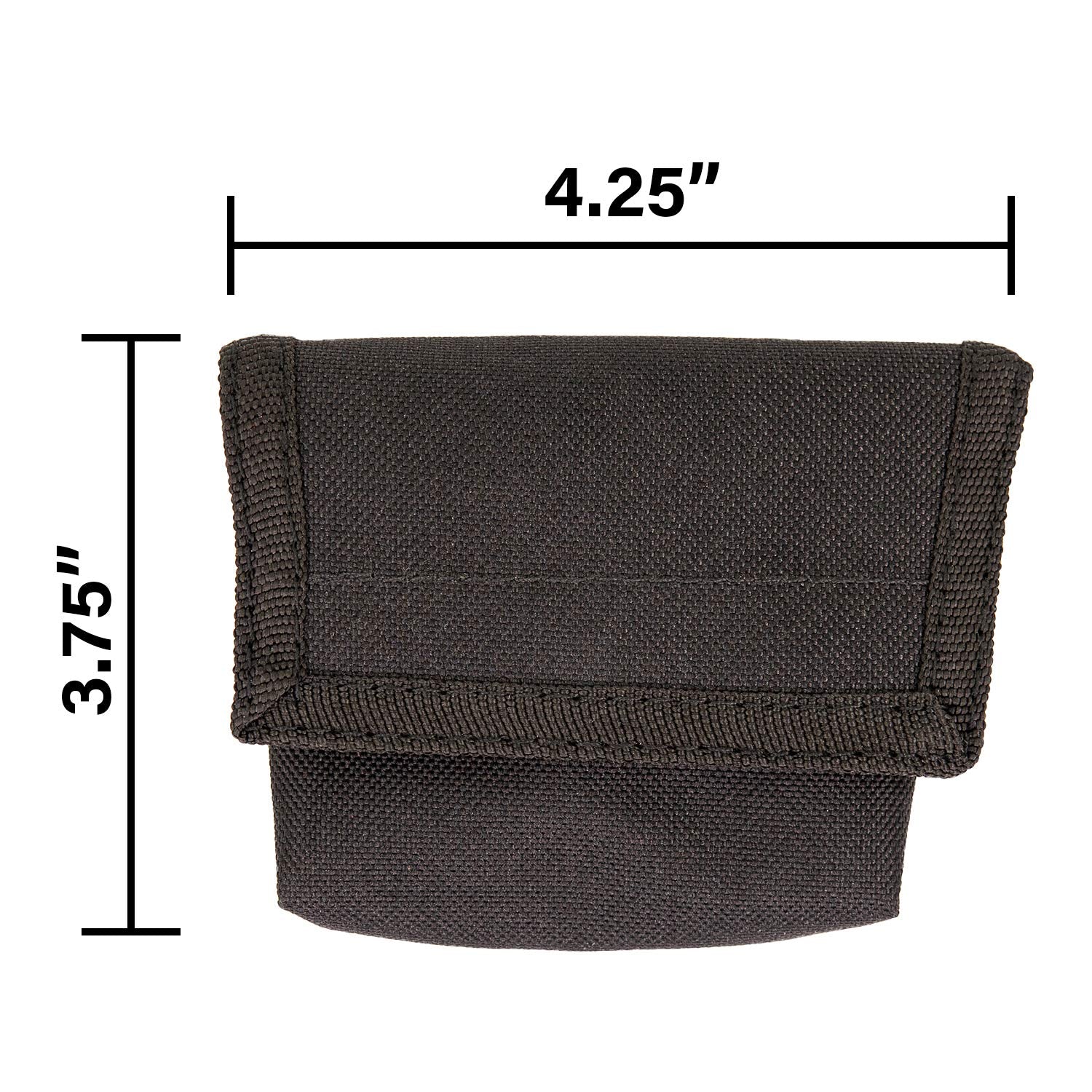 LINE2design Glove Pouch Black - EMS EMT Firefighter Police Medical Glove Holder | Holds 6 - Pairs of Disposable Gloves