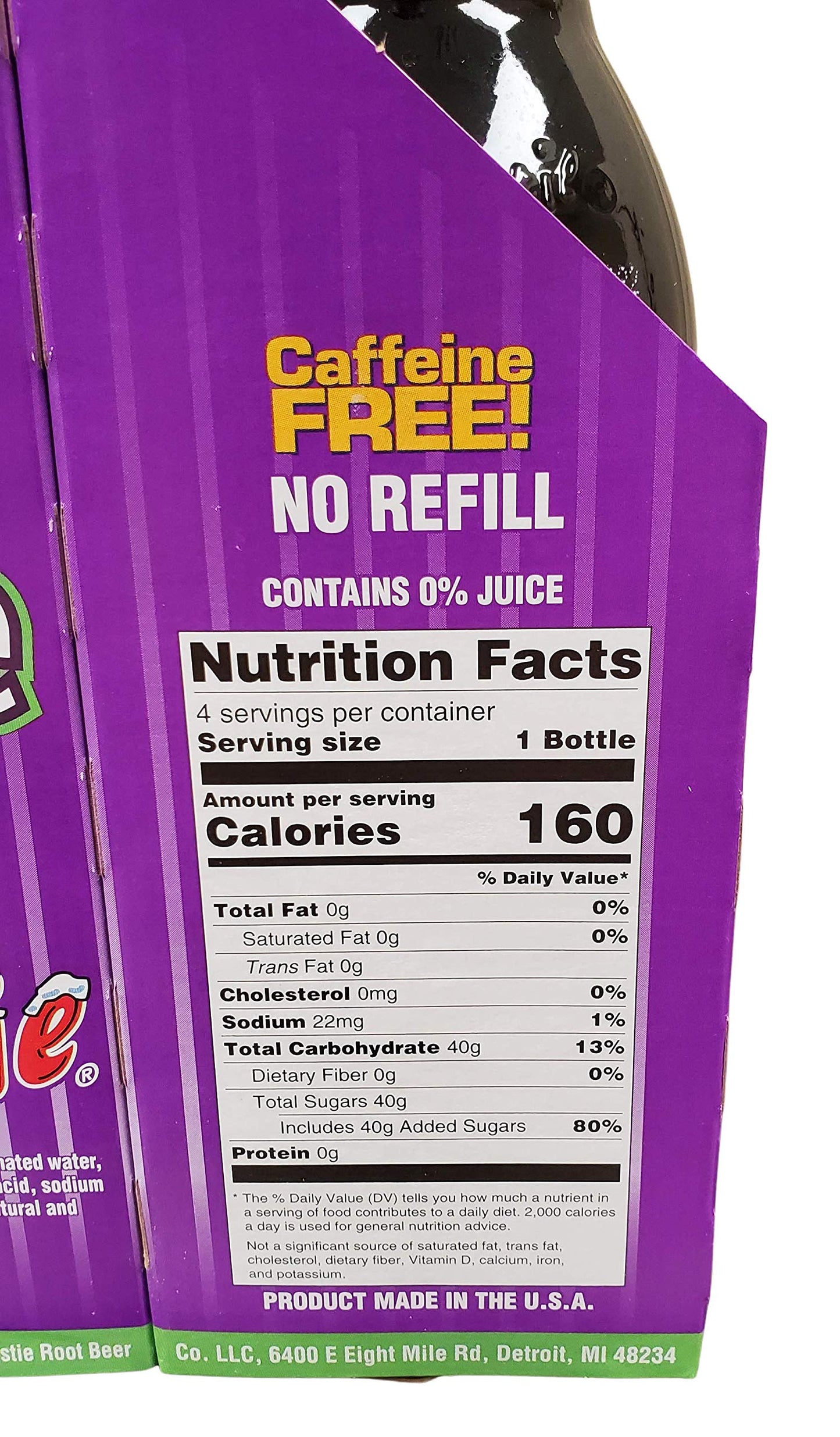Frostie Soda 12 Ounce Glass Bottles (Grape, 4)