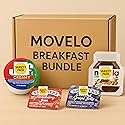 Breakfast Spreads Variety Pack -40 Single-Serve Portion Cups - Peanut Butter, Hazelnut Cocoa Spread, Strawberry Jam & Grape Jelly - Individual Packs