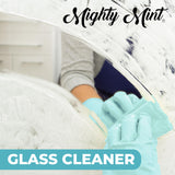 Mighty Mint Glass Cleaner, Ammonia-Free, Streak-Free Spray for Windows, Screens, Stovetop, Bathroom, Natural Peppermint Scent, 16oz
