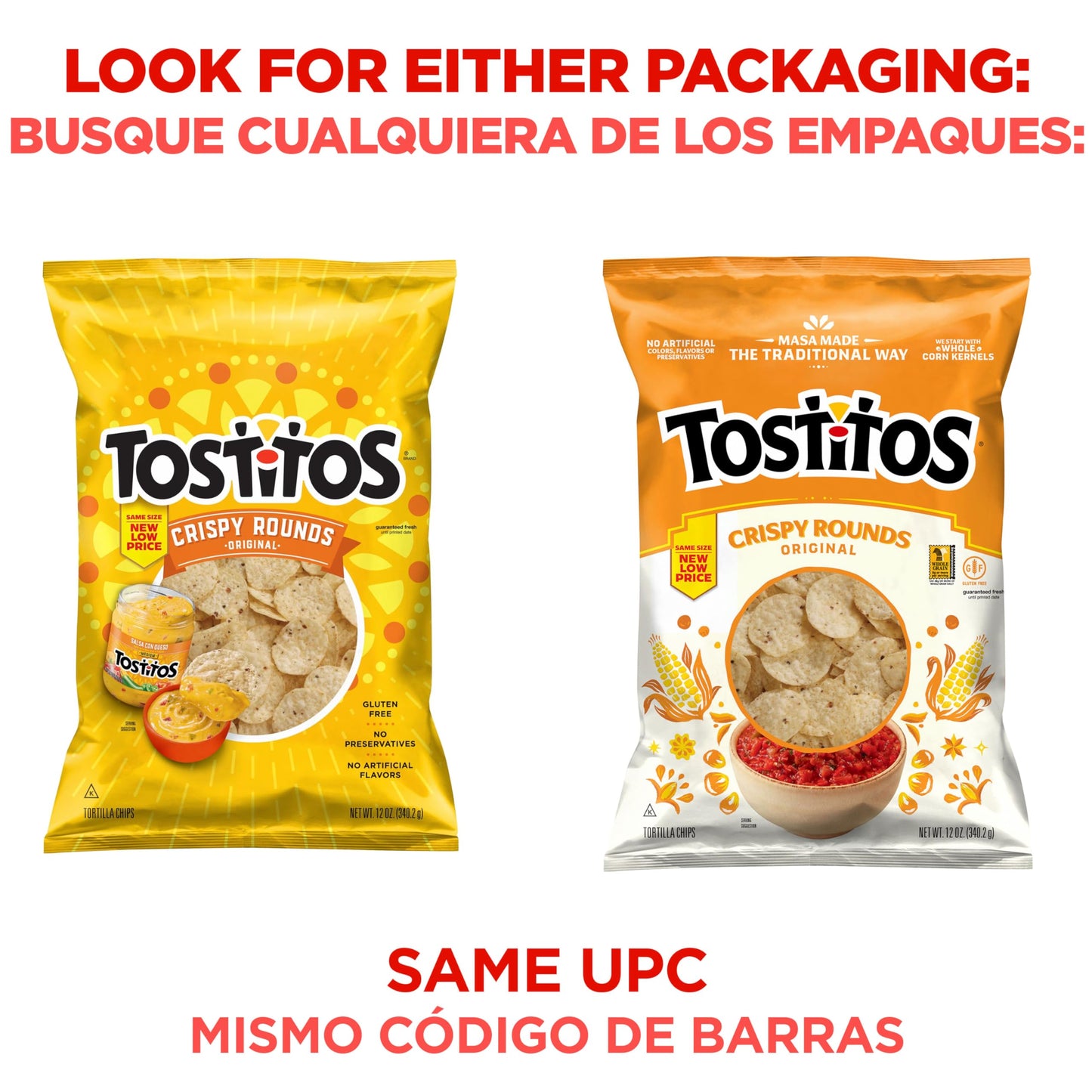 Tostitos Tortilla Chips Crispy Rounds, 12 Oz