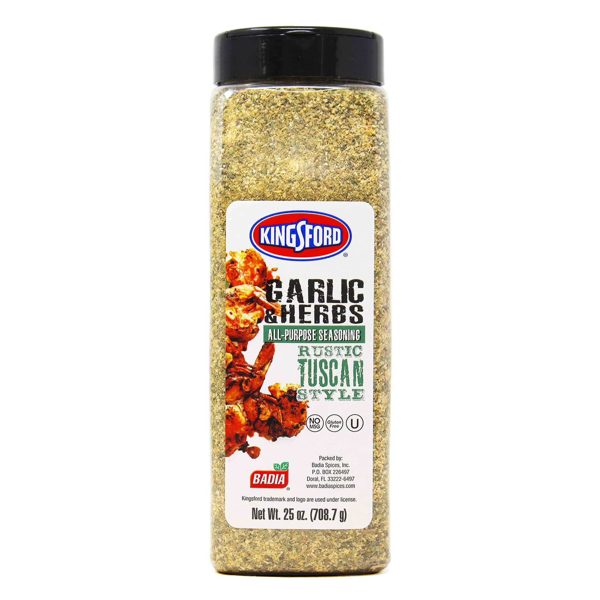 Kingsford Garlic & Herbs All-Purpose Seasoning, 25 oz - Rustic Tuscan Style for Cooking, Grilling & Marinades