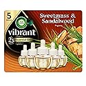 Air Wick Plug In Scented Oil Refills, Sweetgrass + Sandalwood, Air Fresheners for Home Long Lasting, Room Fresheners,Air Freshener Plug In, Essential