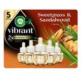Air Wick Plug In Scented Oil Refills, Sweetgrass + Sandalwood, Air Fresheners for Home Long Lasting, Room Fresheners,Air Freshener Plug In, Essential