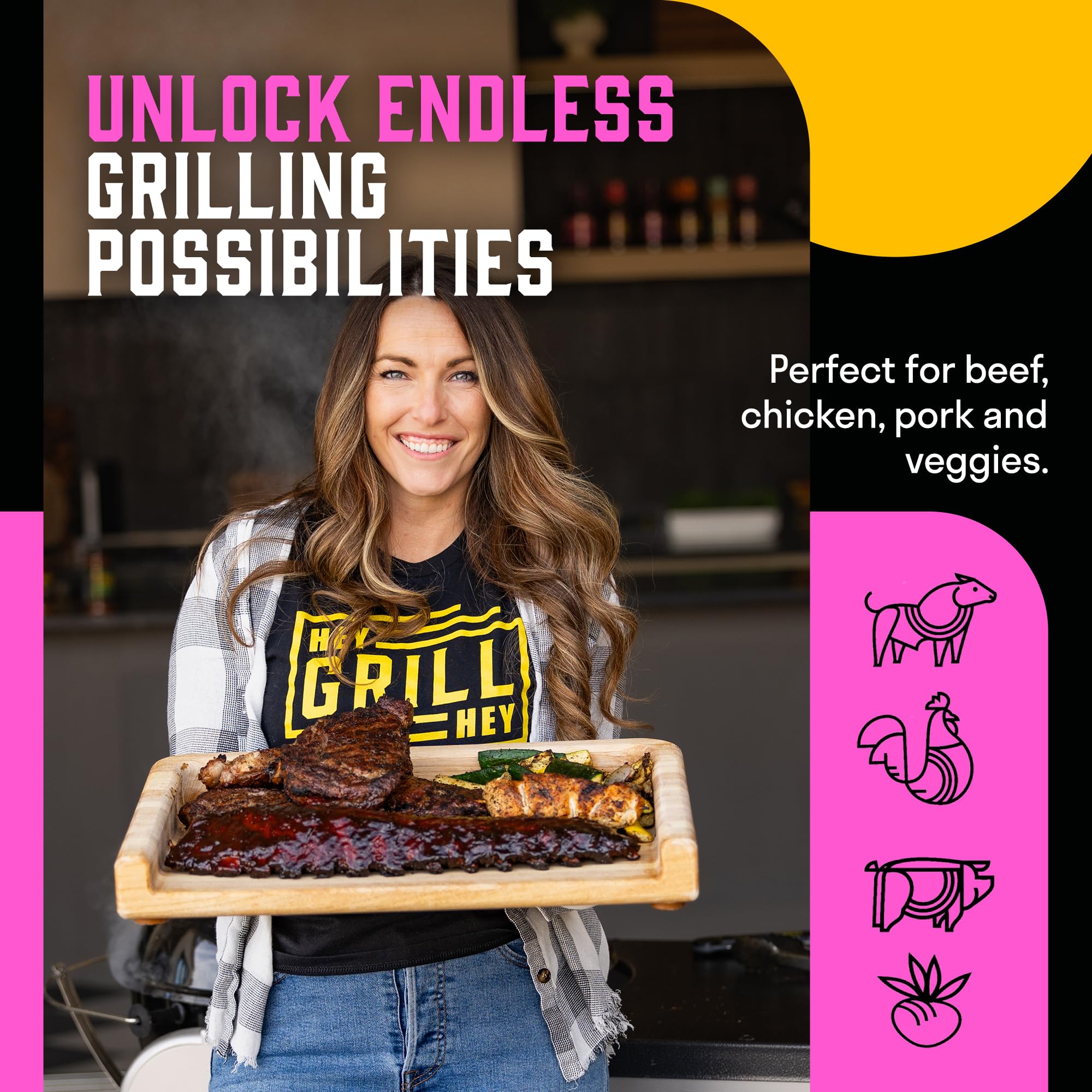 Hey Grill Hey | BBQ Sauce | Kansas City BBQ Sauce | Grilling Essentials | BBQ Glaze | Everything | 2 Pack