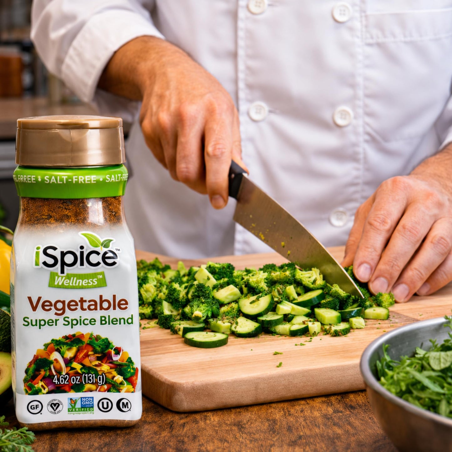 iSpice - Salt-Free | Sugar free | 100% Pure Wellness Vegetable Fat Free Super Spice Blend | All Natural | Ready to use as is | No preparation is