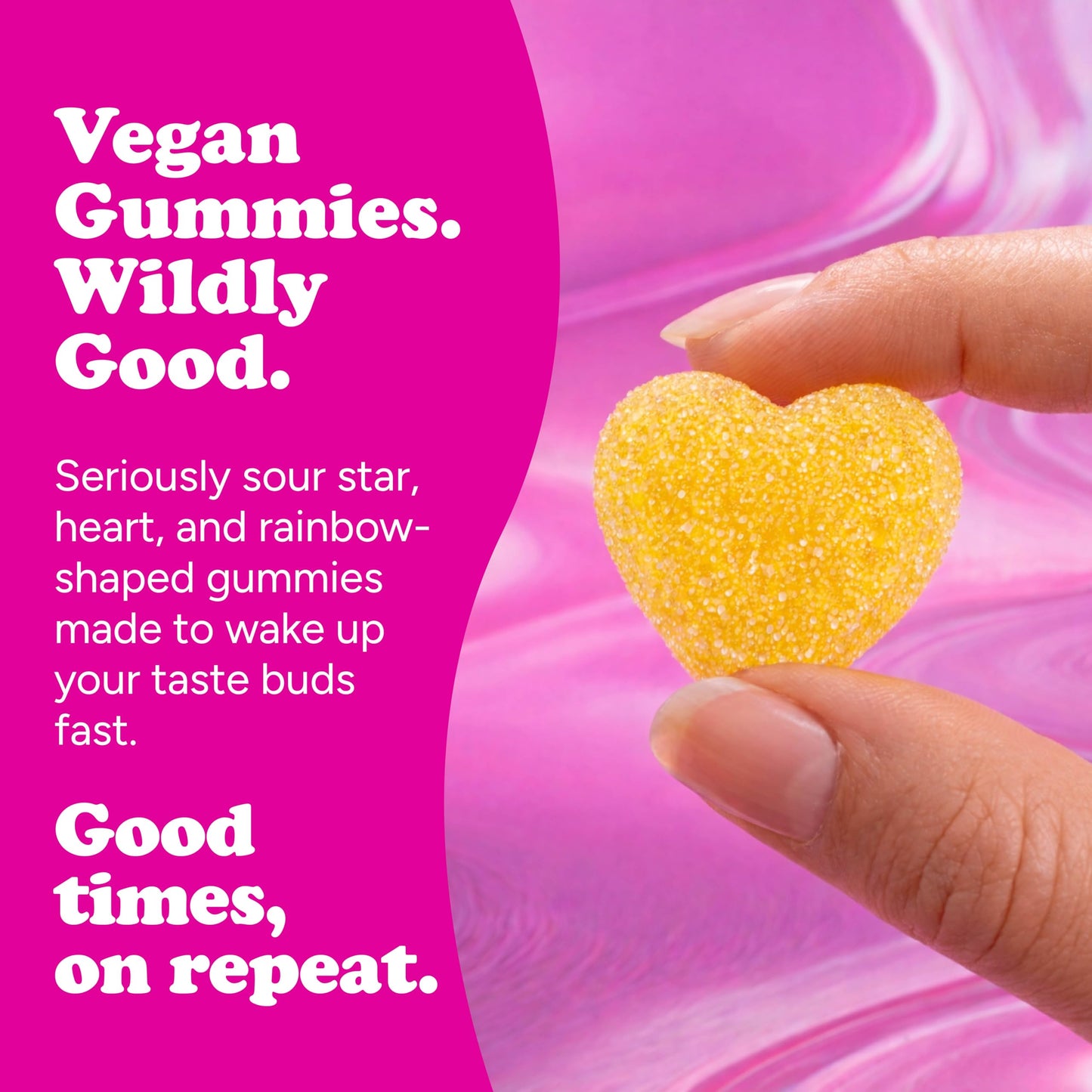 Katjes Vegan Sour Gummies, Wildly Good Sour Soft & Flavorful Gummy Candy, Colorful Whimsical Shapes, No Artificial Dyes or Flavors, Gelatin Free, Kids