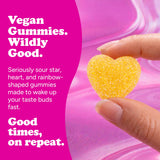 Katjes Vegan Sour Gummies, Wildly Good Sour Soft & Flavorful Gummy Candy, Colorful Whimsical Shapes, No Artificial Dyes or Flavors, Gelatin Free, Kids