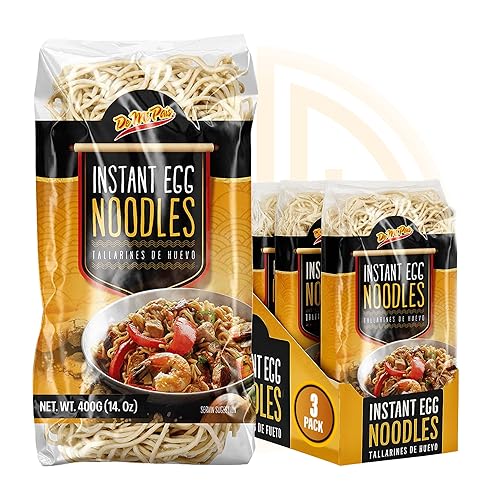 De Mi Pais Egg Noodles - Instant Egg Noodles for Soup, Stir-Fry, Pasta or Ramen Recipes; Traditional Noodles Eggs Crafted in Cambodia Using