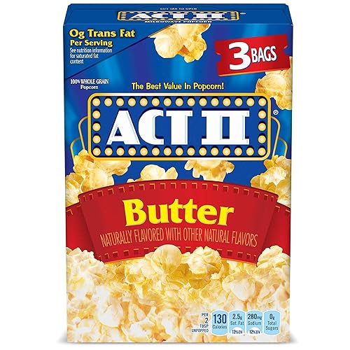 Act II Butter Microwave Popcorn, 2.75 oz., 3-Count Bags