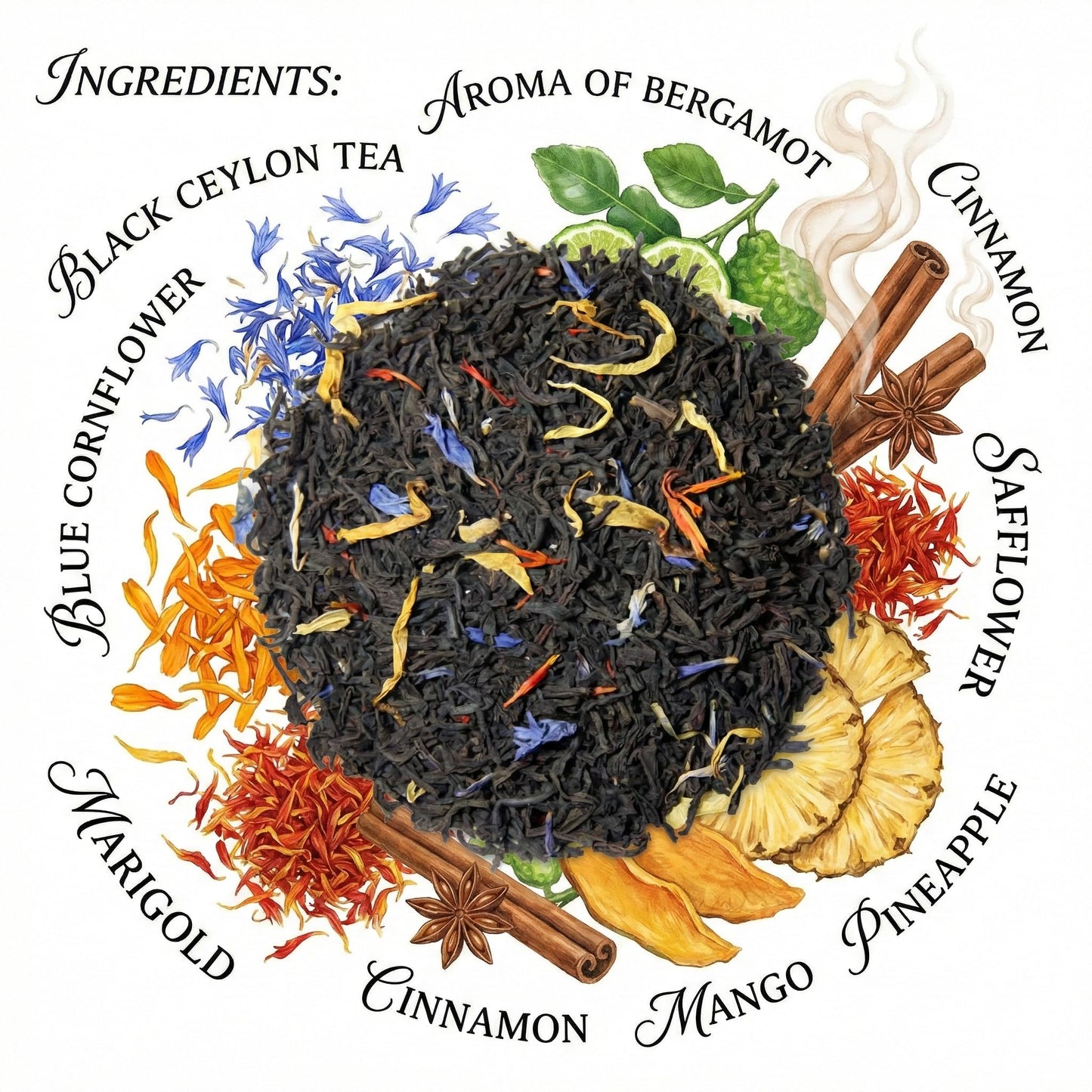 The Grindstone, Robust & Strong Black Tea, Wake Up Call, Single Origin loose Tea, GMO Free, 56g Kilner Jar, Pack of 2