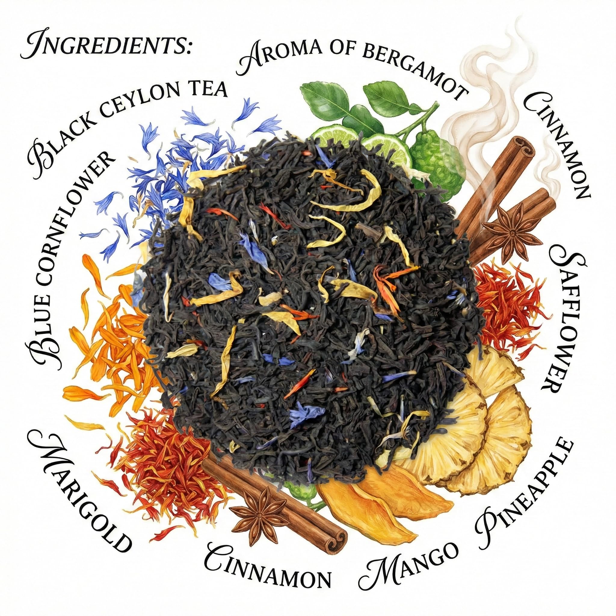 The Grindstone, Robust & Strong Black Tea, Wake Up Call, Single Origin loose Tea, GMO Free, 56g Kilner Jar, Pack of 2