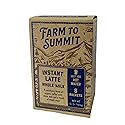 Farm to Summit Instant Lattes, Powdered Coffee Drink | Whole Milk Latte 8 Single Serve Packets | 100% Arabica Finely Ground Coffee, Coffee on the go |