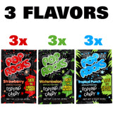 The Hampton Candy Company Pop Rocks Candy 9 Pack, 3 Flavors of Each - Watermelon, Strawberry, Tropical Punch