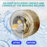Anmoro Washing Machine Cleaner Tablets,24 Pack Deep Cleaning Tablets for HE,Front & Top Load Washers - Eliminates Odor-Causing Buildup,Debris from the