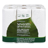 Seventh Generation Paper Towels, 100% Recycled Paper, 2-Ply, 6-Count (Pack of 4)