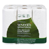 Seventh Generation Paper Towels, 100% Recycled Paper, 2-Ply, 6-Count (Pack of 4)