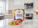 Assorted Fruit Slices - 1 lb of Fresh Delicious Sweet Sugar Sanded Lemon Cherry Strawberry Orange Lime Slices