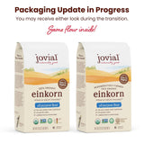 Jovial Organic Einkorn Unbleached All Purpose Flour - Bread Baking Flour for Sourdough, High Protein, Non-GMO, For Organic Pizza & Pasta, European