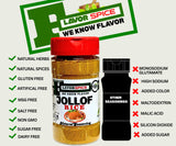Jollof Rice Seasoning 7oz | Crafted with 100% Herbs and Spices With No Additives, No Salt, No Sugar, No MSG, Gluten Free | Great For Keto, Great