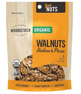 Woodstock Organic Walnuts, Raw, Shelled Halves and Pieces, 5.5 oz (Pack of 8)