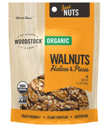 Woodstock Organic Walnuts, Raw, Shelled Halves and Pieces, 5.5 oz (Pack of 8)