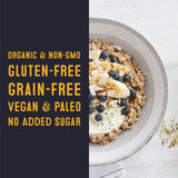 Wella Cereal Oatmeal Alternative, Gluten-Free Breakfast Hot Cereal, Grain-Free Paleo Organic Vegan High Protein Superfood, Plant-Based Non-GMO, Low in