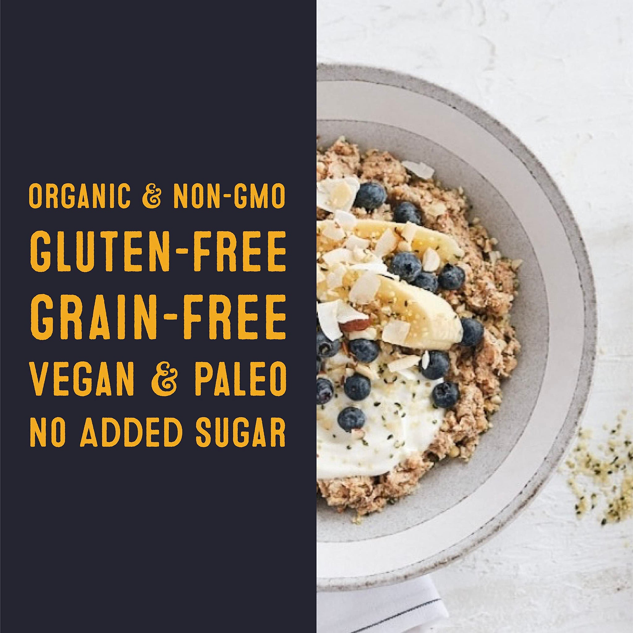 Wella Cereal Oatmeal Alternative, Gluten-Free Breakfast Hot Cereal, Grain-Free Paleo Organic Vegan High Protein Superfood, Plant-Based Non-GMO, Low in