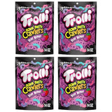 Troli SourBright Crawlers Very Berry Gummy Worms Candy, Sweet and Sour Chewy Gummies, 14oz Bags (4 Pack), Bulk Share Size Movie Theater Candy Snack