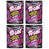 Troli SourBright Crawlers Very Berry Gummy Worms Candy, Sweet and Sour Chewy Gummies, 14oz Bags (4 Pack), Bulk Share Size Movie Theater Candy Snack