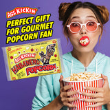 ASS KICKIN' Habanero Microwave Popcorn Bags - 6 Pack - Ultimate Spicy Popcorn Gourmet Gift - Makes a Great Movie Theater Popcorn or Snack Food