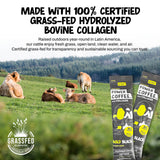 Projo* Power Coffee - Instant Coffee with 10g Protein - Grass-Fed Hydrolyzed Bovine Collagen & 225mg Caffeine - Organic, Unsweetened, Medium Roast