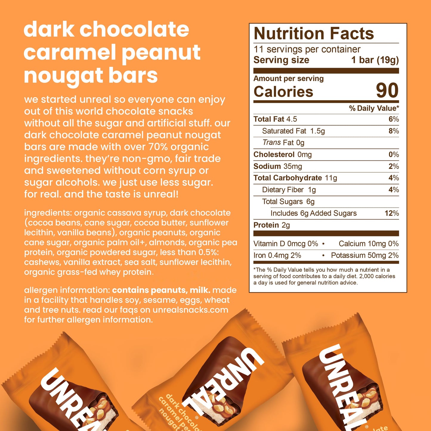 UNREALVariety Pack (3 Bag Sampler) | Less Sugar, Fair Trade, Non-GMO Ingredients with no Corn Syrup or Sugar Alcohols, No Soy