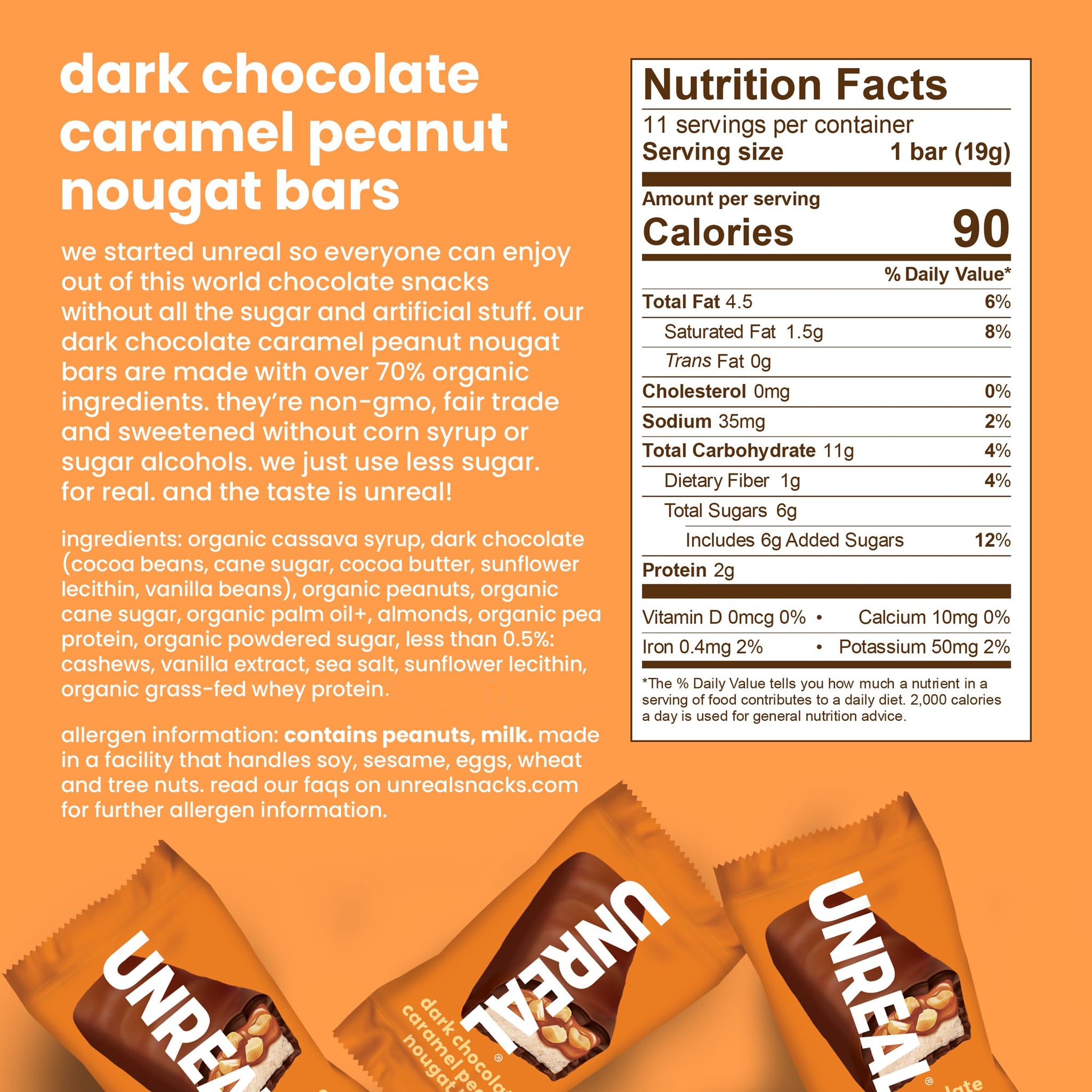 UNREALVariety Pack (3 Bag Sampler) | Less Sugar, Fair Trade, Non-GMO Ingredients with no Corn Syrup or Sugar Alcohols, No Soy