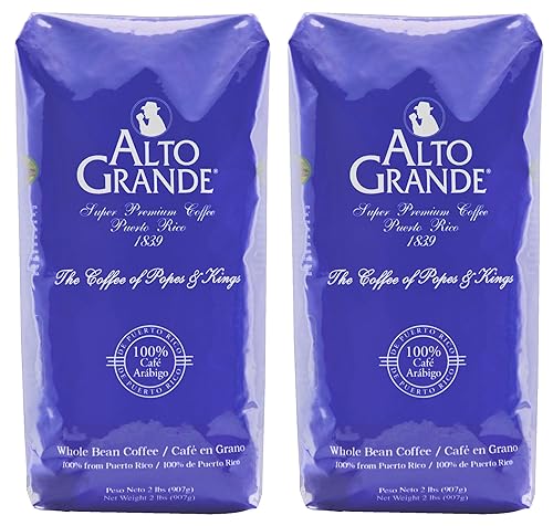 Alto Grande Premium Coffee Whole Bean - 2 Lbs (Pack of 2)