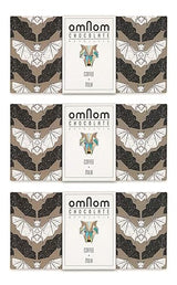 OmNom Coffee + Milk | Icelandic Bean To Bar Chocolate by OMNOM CHOCOLATE REYKJAVIK | 3 x 60g Bar