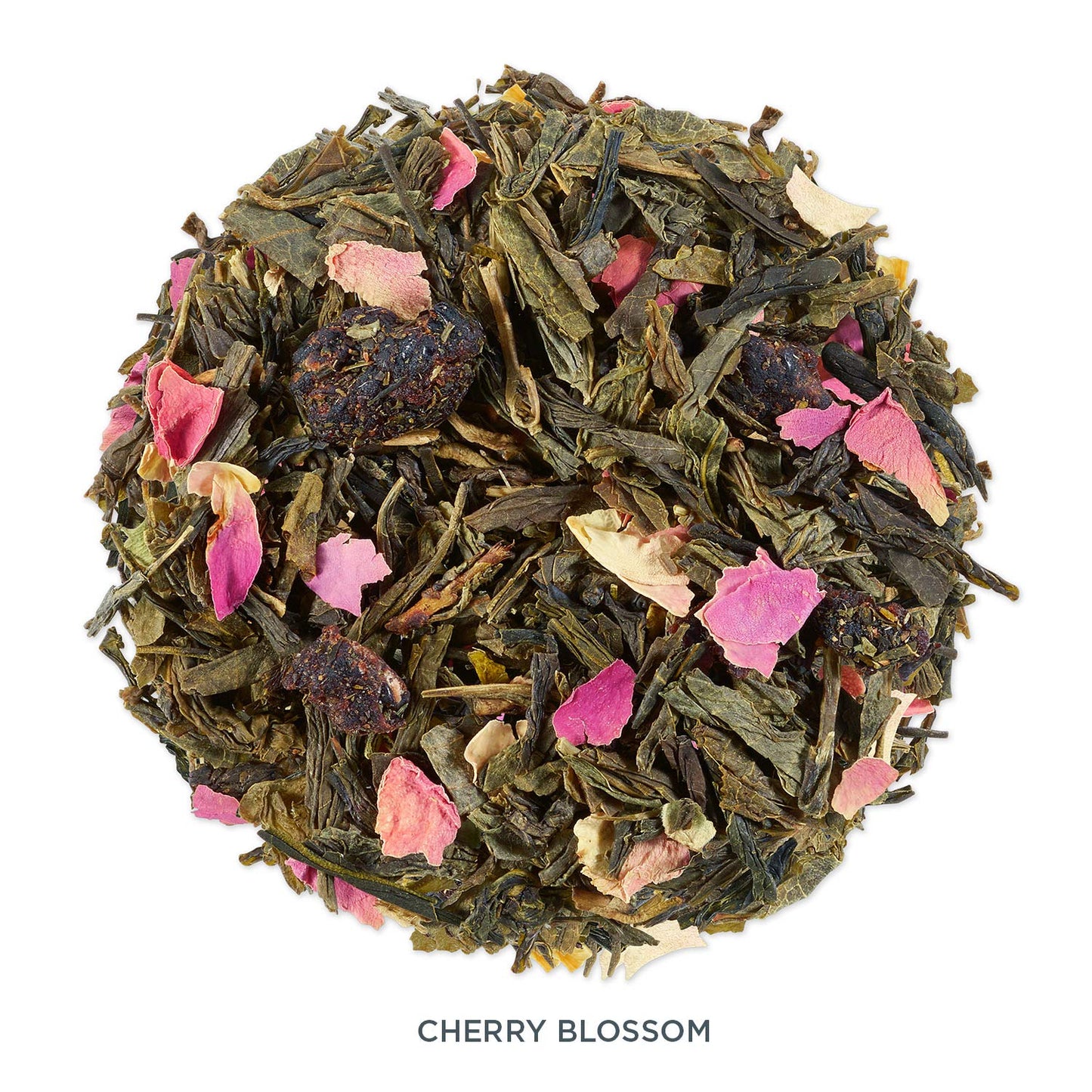 Tea Forte Cherry Blossom Premium Loose Leaf Caffeinated Green Tea Blend Canister, Makes 35-50 Cups, Round Canister