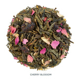 Tea Forte Cherry Blossom Premium Loose Leaf Caffeinated Green Tea Blend Canister, Makes 35-50 Cups, Round Canister