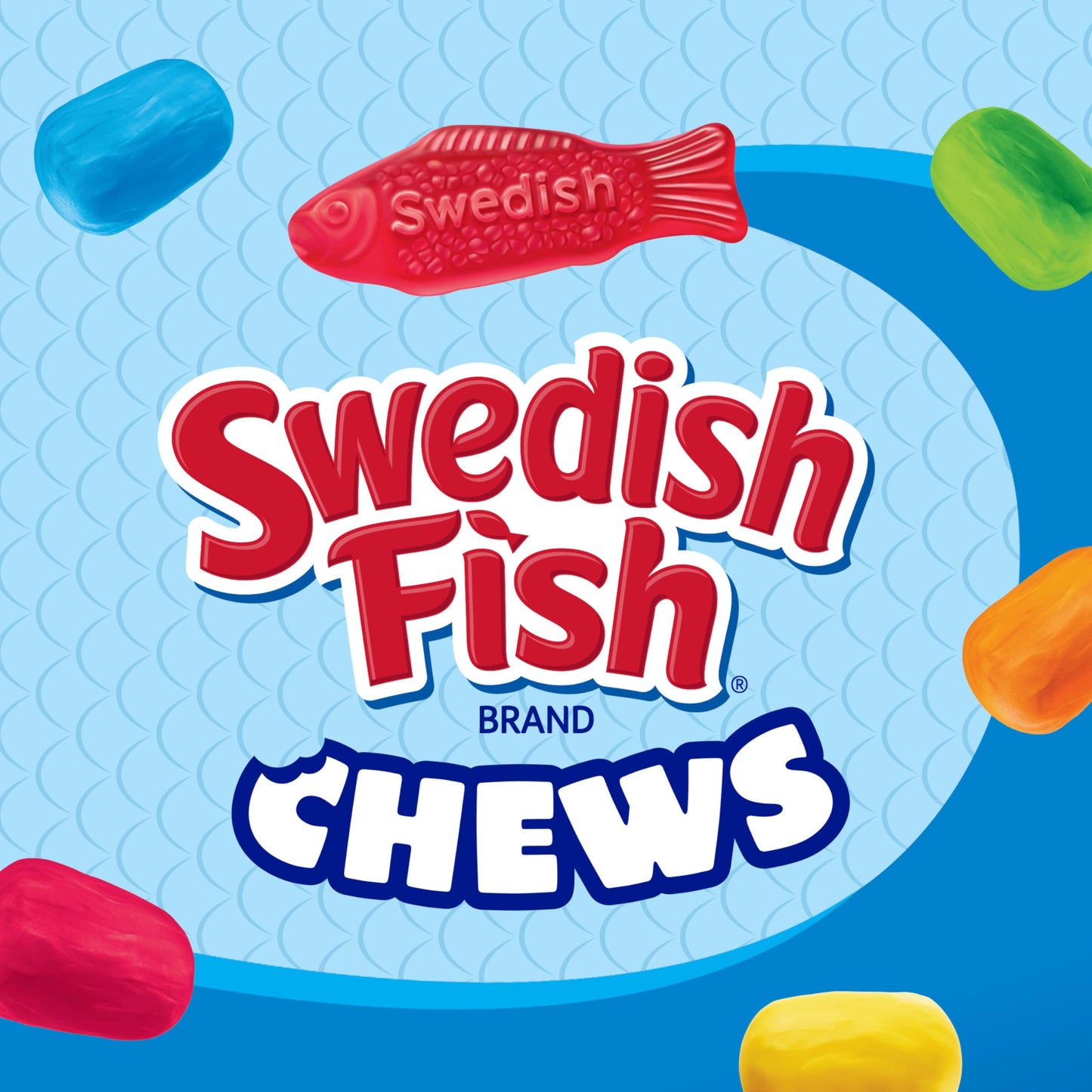 SWEDISH FISH Chews Soft & Chewy Candy, Share Size, 8.12 oz